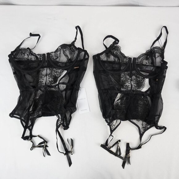 Bluebella Marseille Wired Lace Basque Corset Lingerie Top Bra Sexy Feminine - Picture 4 of 10
